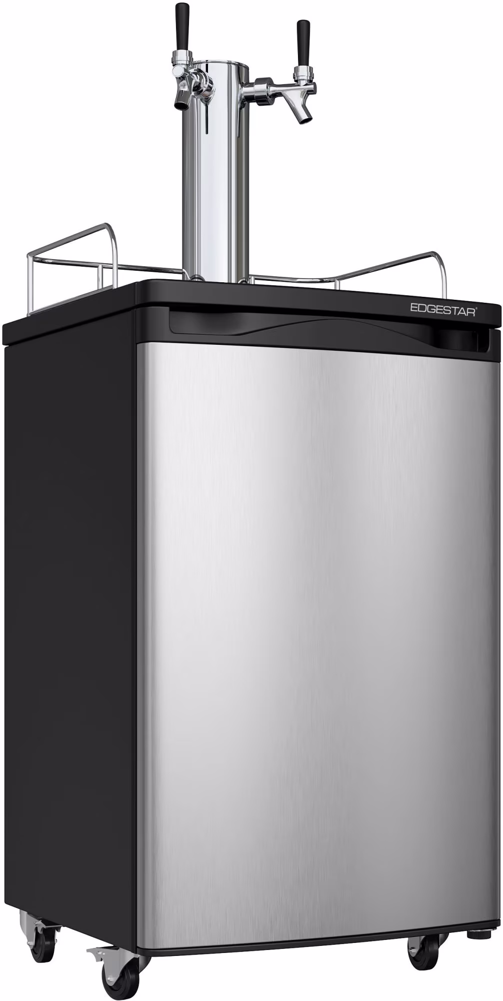 Edgestar Kc2000twin 20" Wide Dual Tap Kegerator For Full Size Kegs - Stainless Steel